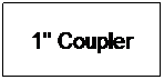 Text Box: 1" Coupler
